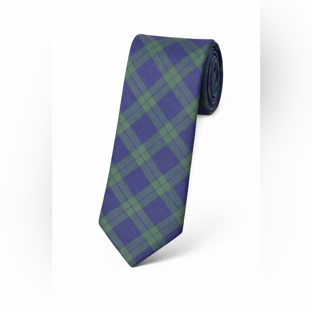 NEW! Original Penguin Navy and Forest Green Plaid Tie